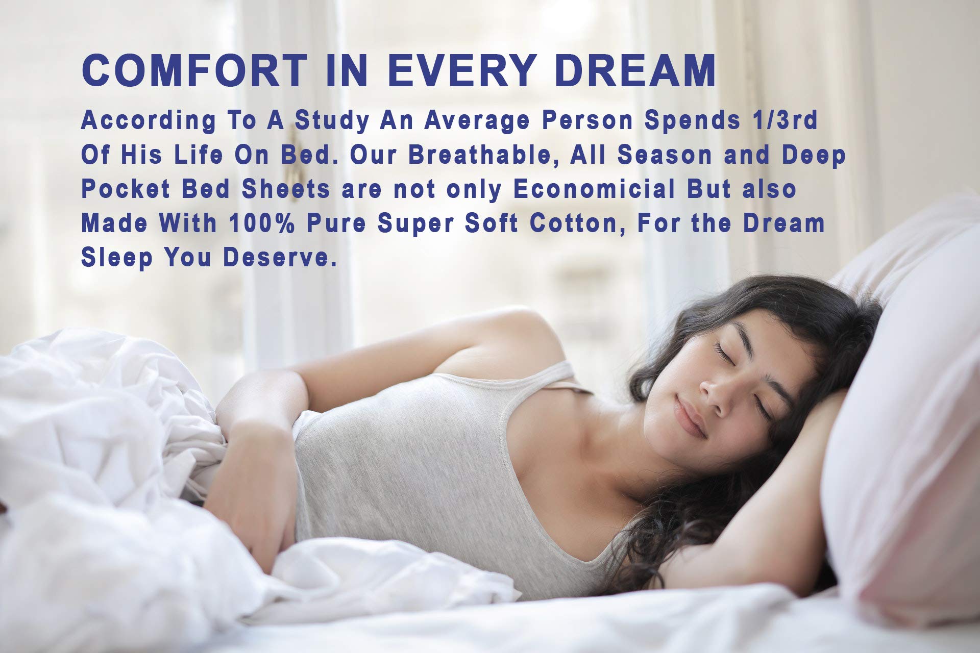 RUVANTI pillowcases on bed illustrating smooth cotton comfort and support