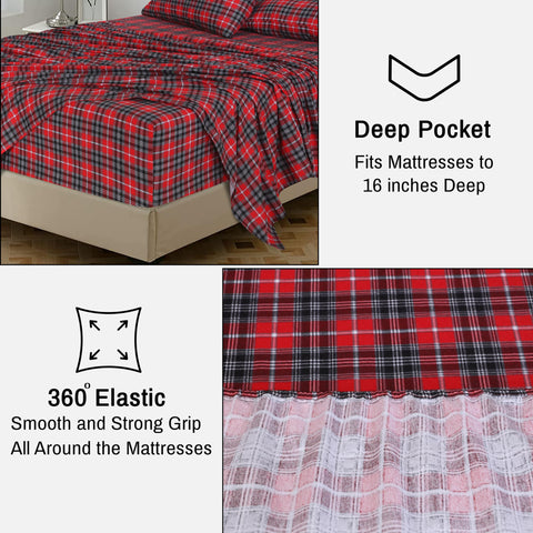 RUVANTI flat sheet spread on bed displaying full coverage and cozy warmth