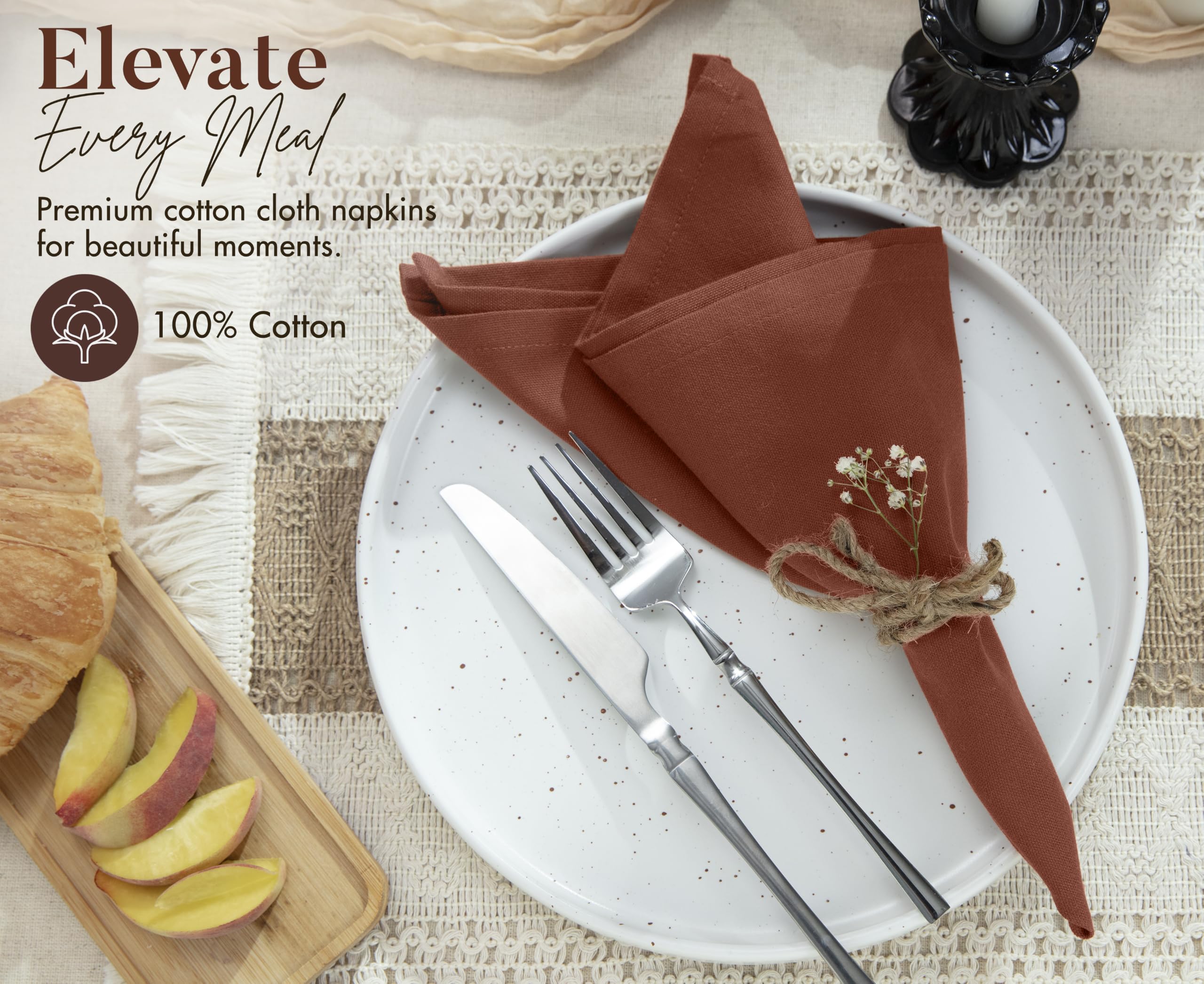 RUVANTI close-up cotton weave texture highlighting dense fibers and absorbency benefit