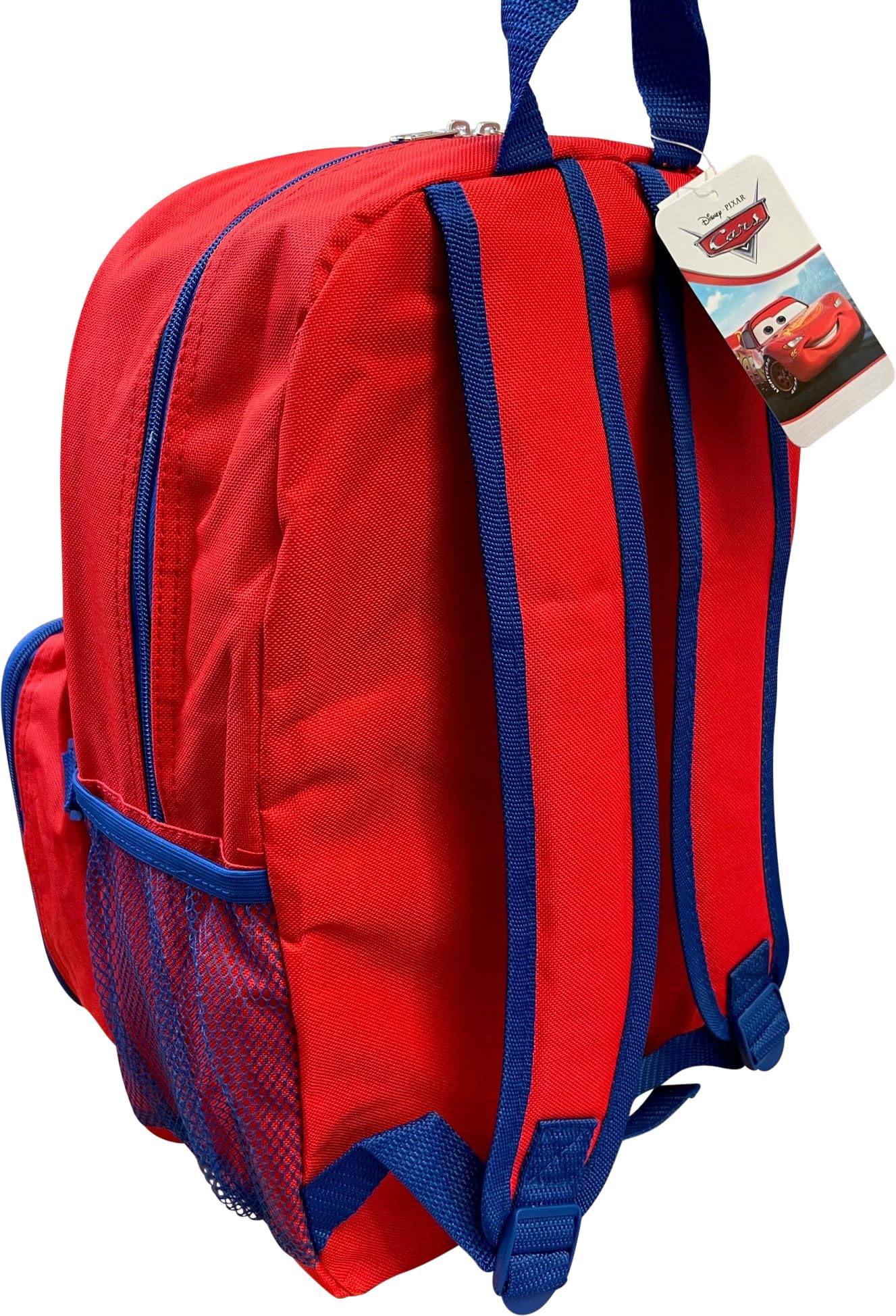 Child wearing Ruz Cars backpack showing comfortable padded straps and proper fit