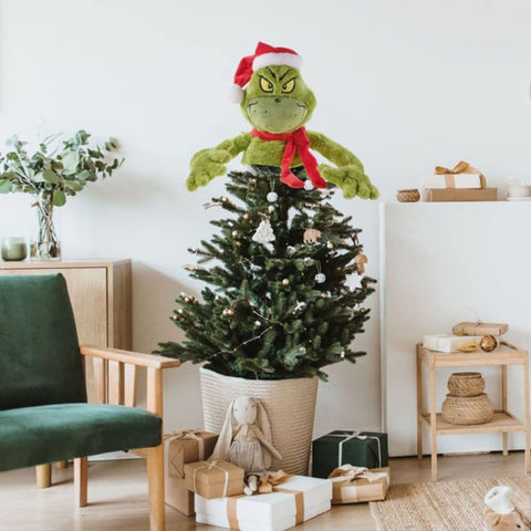 Ruz Grinch next to ruler for scale demonstrating 13 inch height and fitting guidance