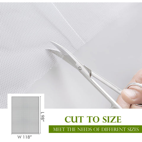RYB HOME curtain beside chair showing scale for easy coverage and fit benefit