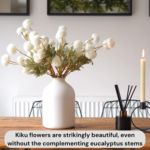RyddeligHome trimmed stems beside ruler to show adjustable length and scale