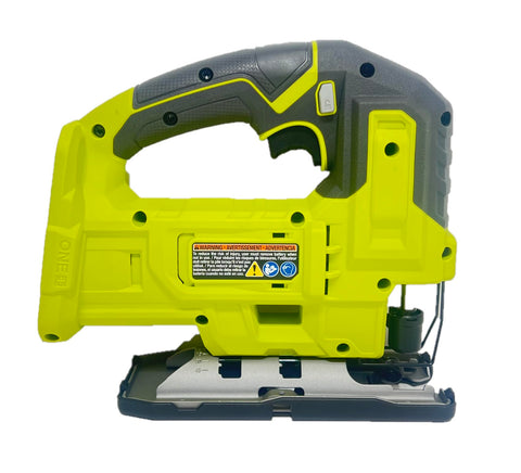 RYOBI jigsaw bevel adjustment detail enabling angled cutting versatility