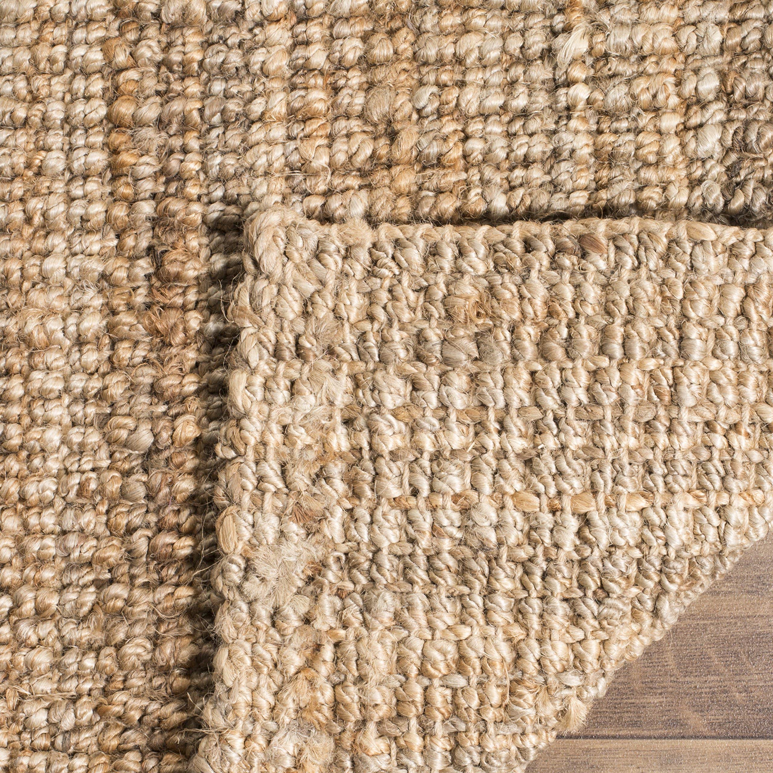 SAFAVIEH rug unrolled from packaging showing how creases relax