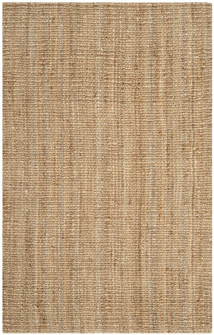 SAFAVIEH edge detail of knotted loops showing natural fiber structure