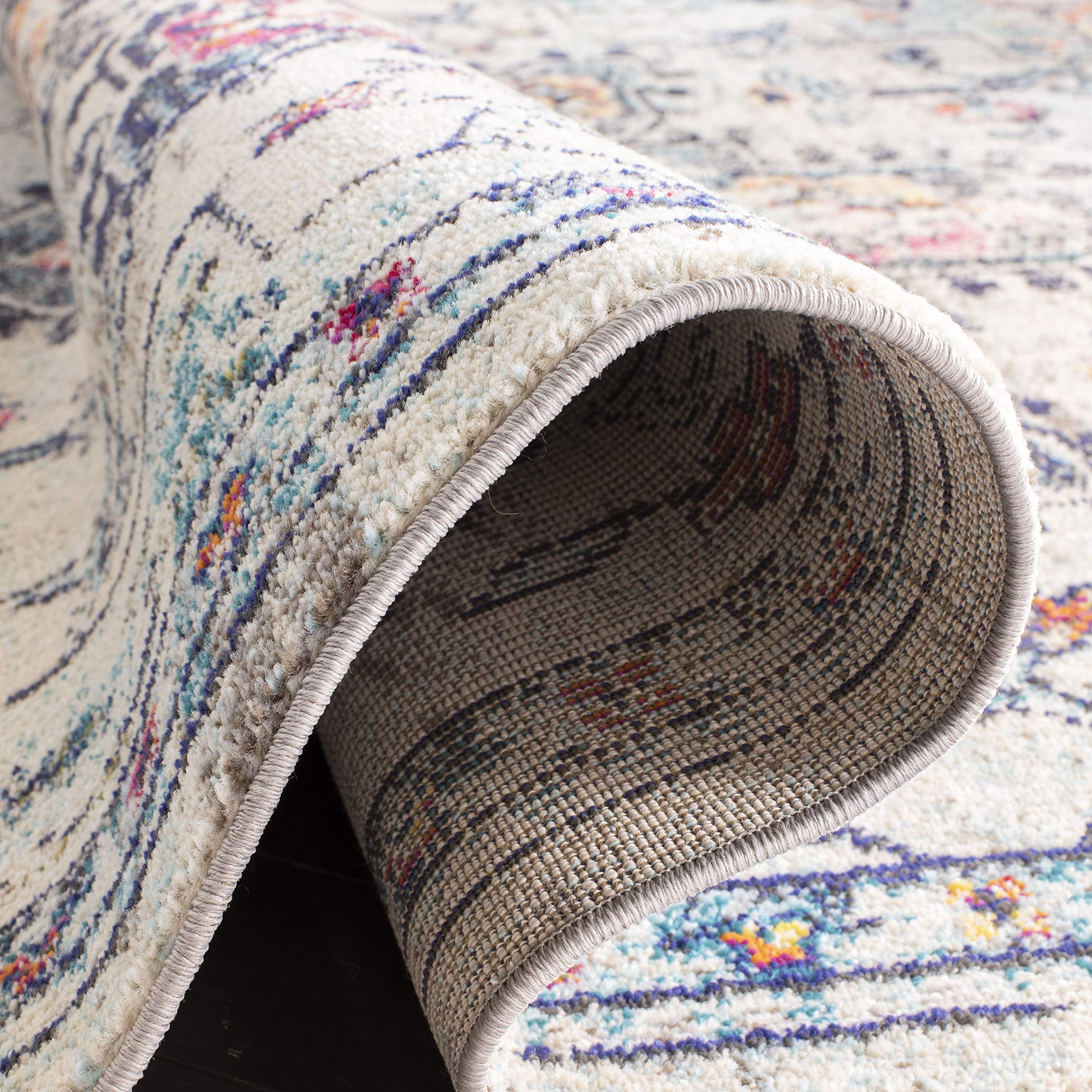 SAFAVIEH family scene with pet and child highlights stain resistance and kid-friendly durability