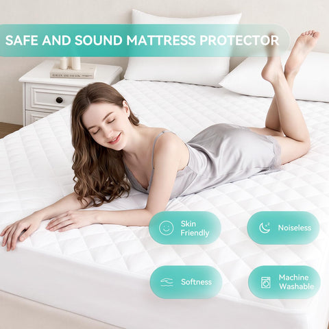 Safe and Sound diamond quilted microfiber top for soft breathable comfort