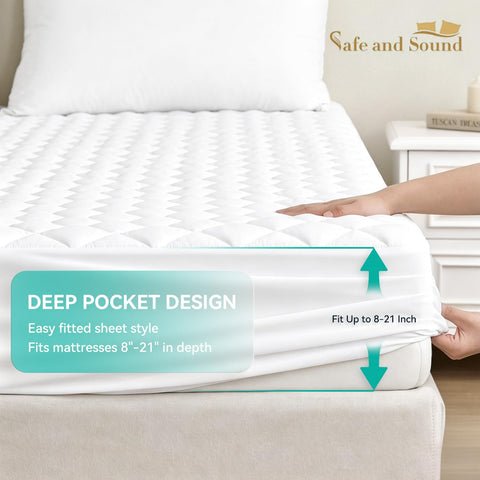 Safe and Sound waterproof TPU backing preventing liquid penetration