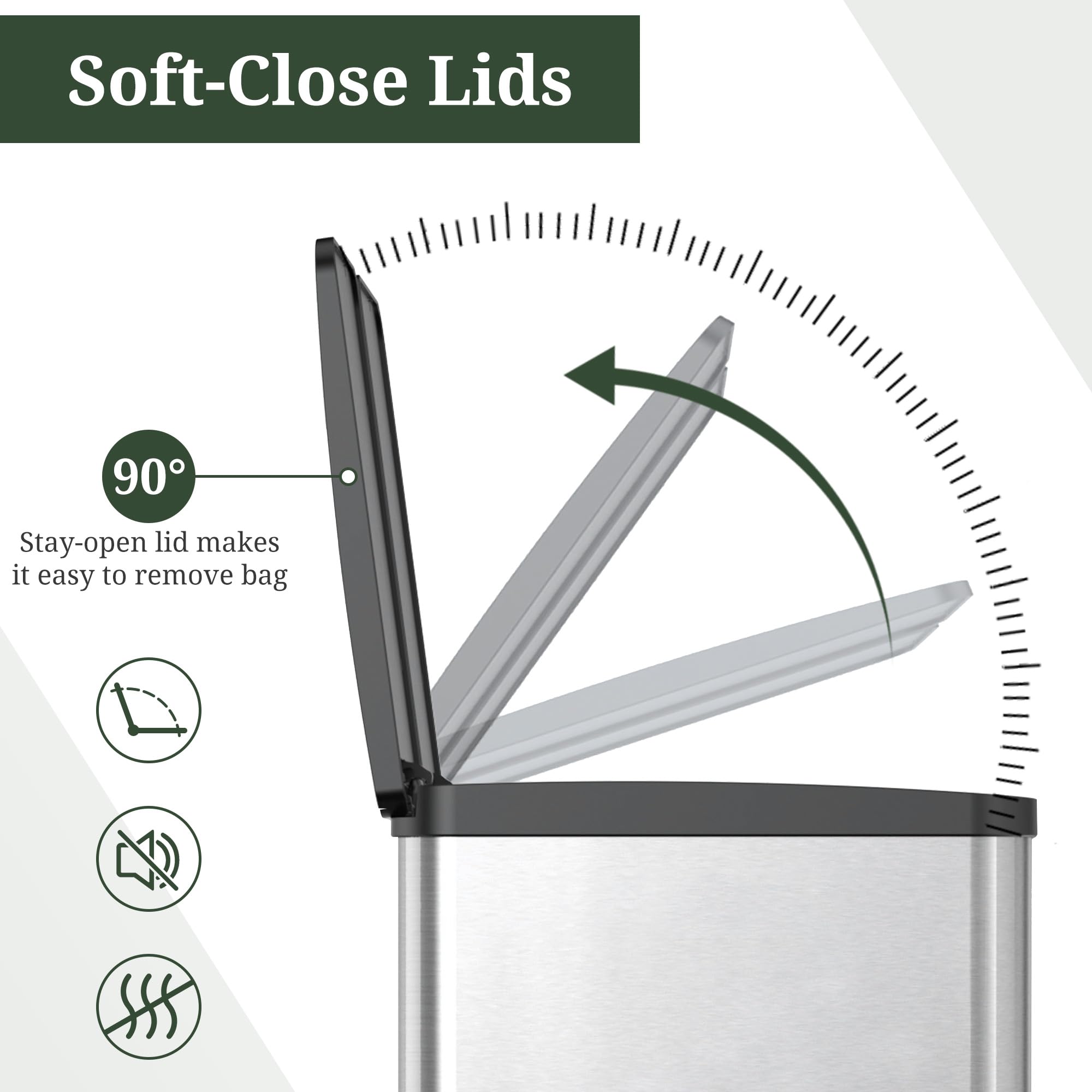 SageNest brushed stainless close-up highlighting fingerprint resistance and durable finish
