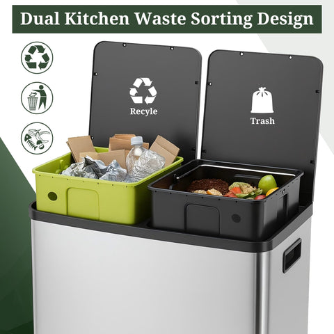 SageNest two removable inner bins lifted out for simple cleaning and sorting