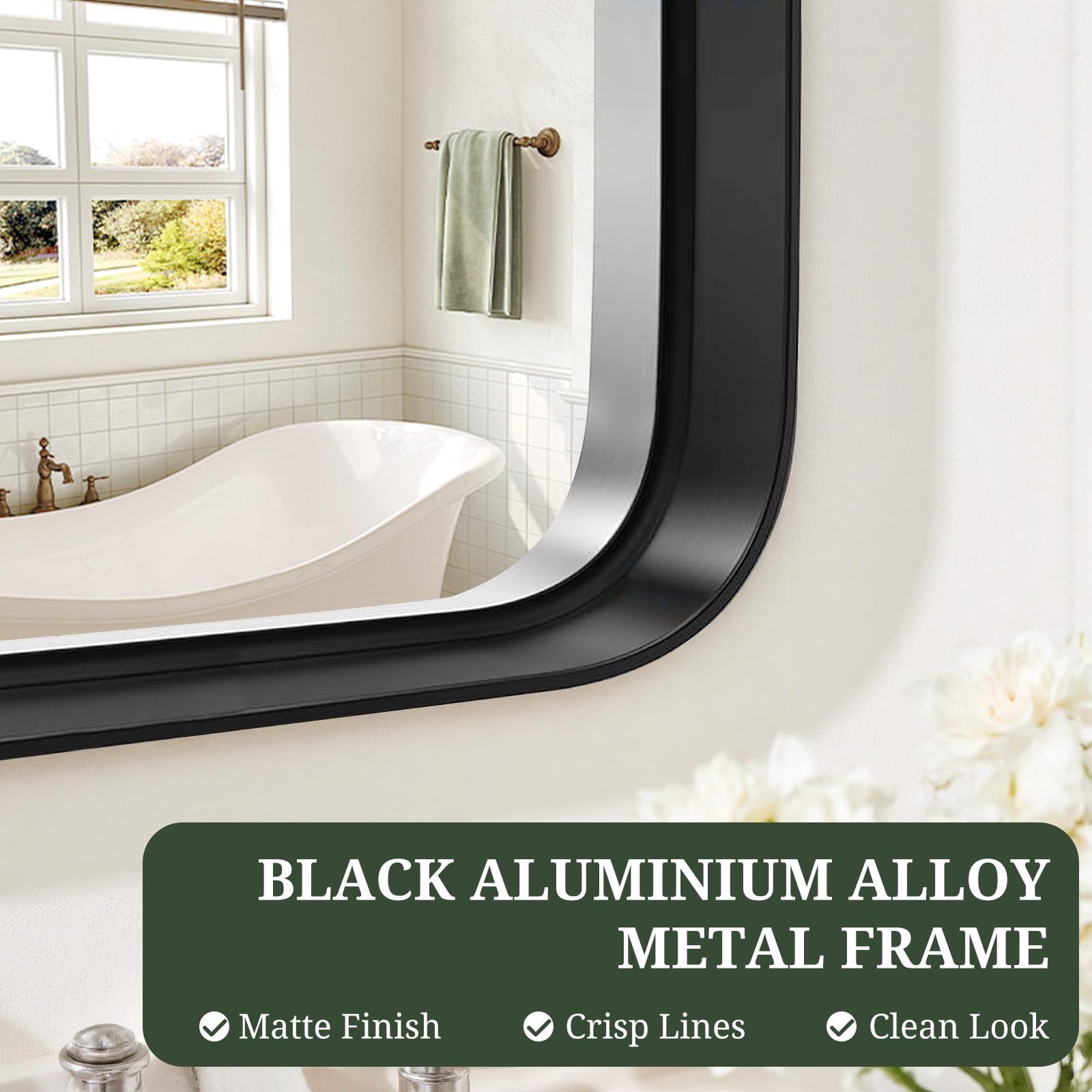 SageNest mounted vertically in an entryway providing practical last-check reflection