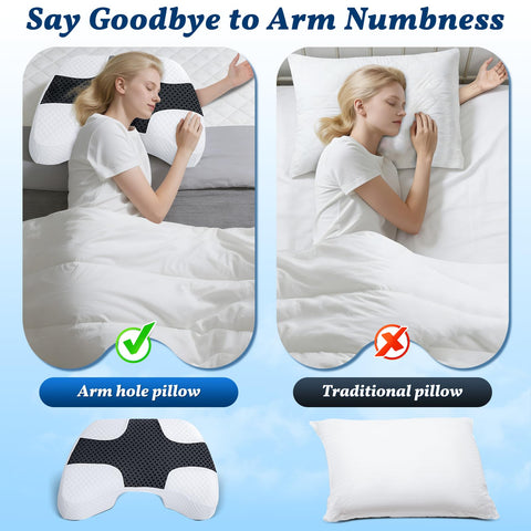 SAHEYER back-sleeper using pillow showing adaptable positioning and neck alignment benefit