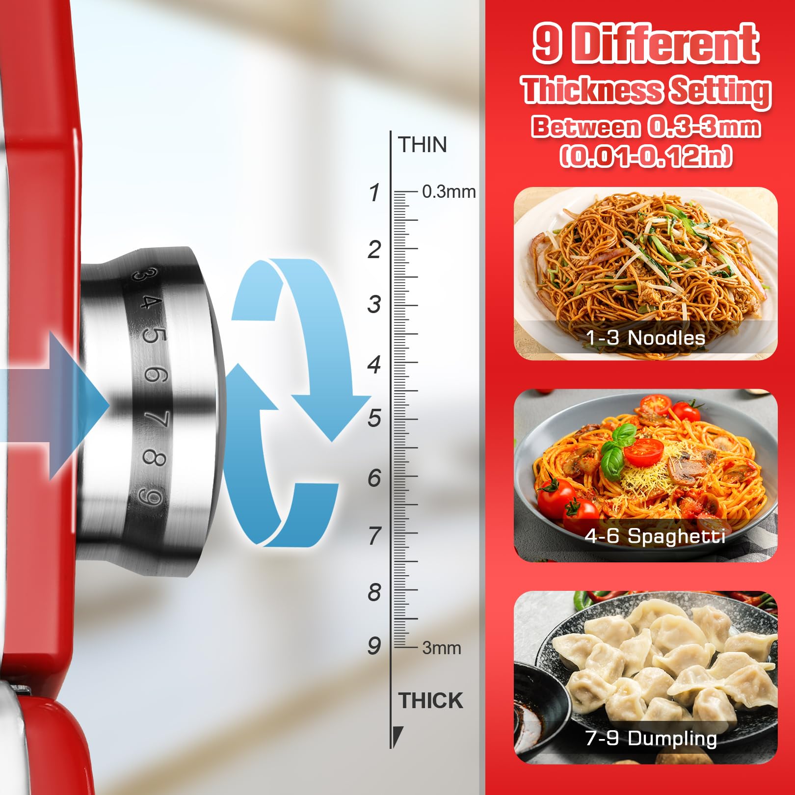 Sailnovo cutters detail showing two widths for versatile noodle shapes