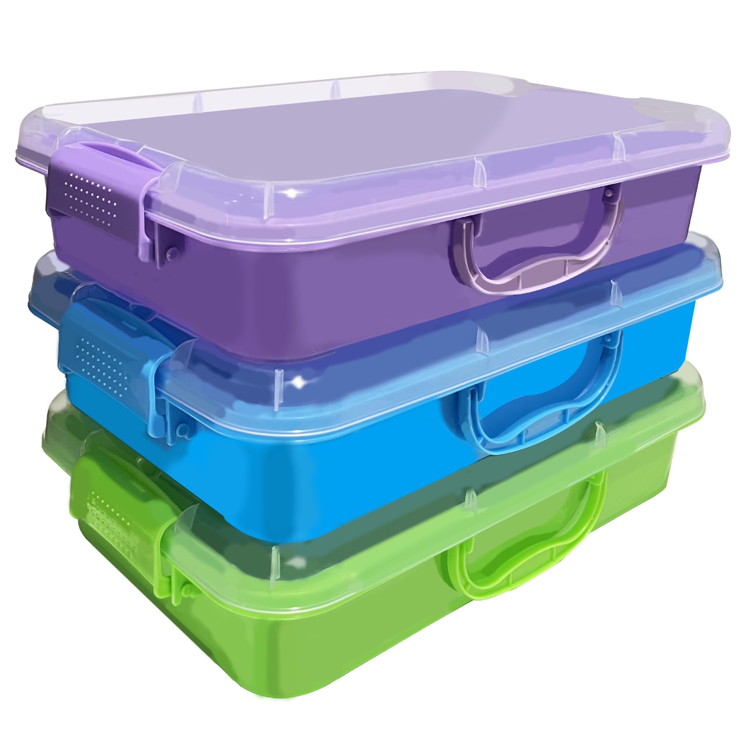 SailStart front view of three colored trays showing organization benefit
