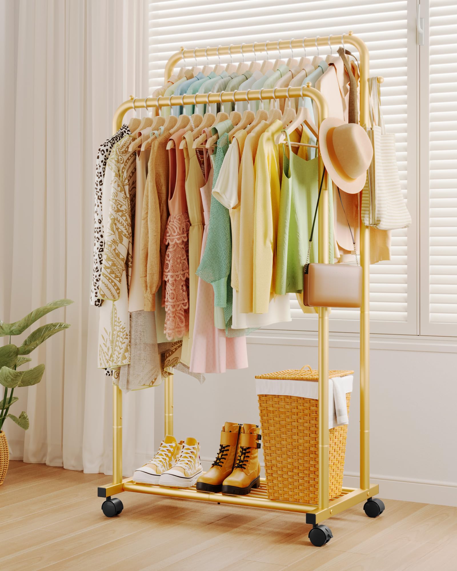 Sakugi in-room styling with wheels demonstrating easy mobility and organized space