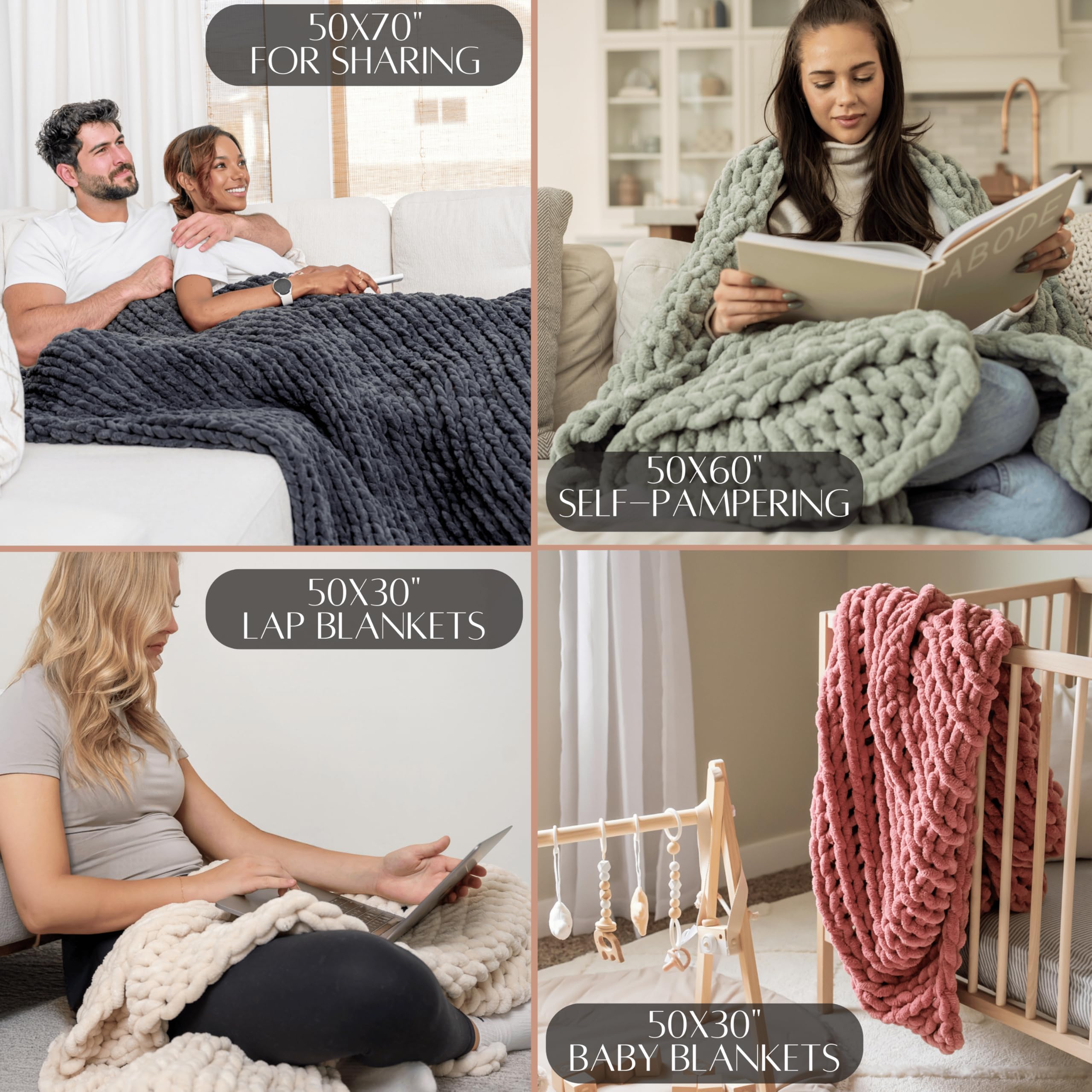 SAMIAH LUXE throw draped on sofa demonstrating how it instantly warms and layers living spaces