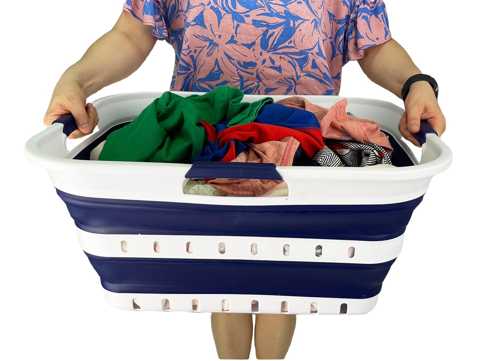 SAMMART placed by washer in bedroom, practical laundry organization benefit