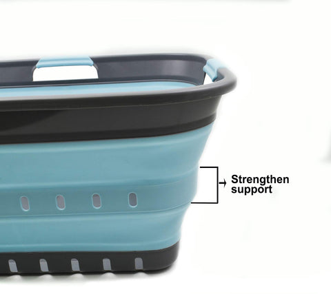 SAMMART collapsed flat profile demonstrating 2.7 inch storage for space saving
