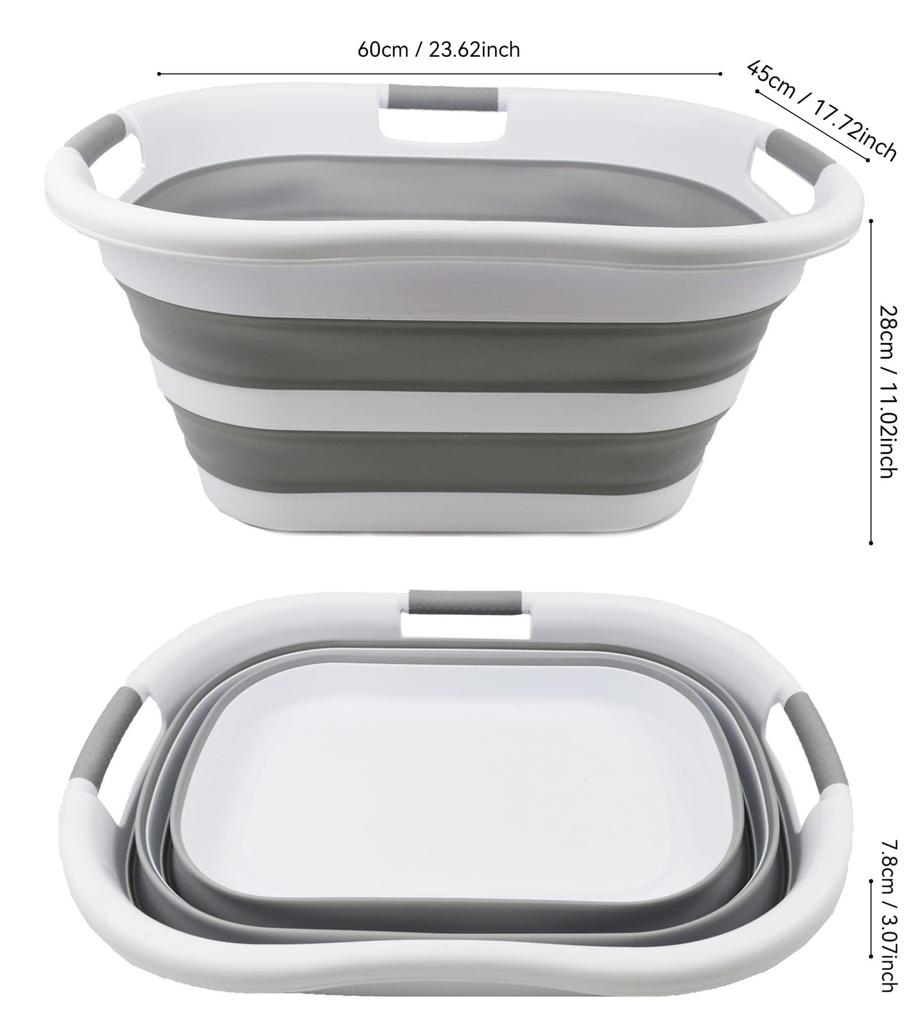 SAMMART collapsed flat showing slim 3-inch profile for compact storage