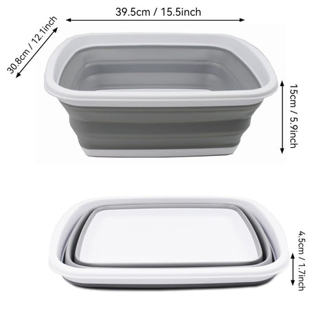 SAMMART tub folded flat for compact storage and space saving