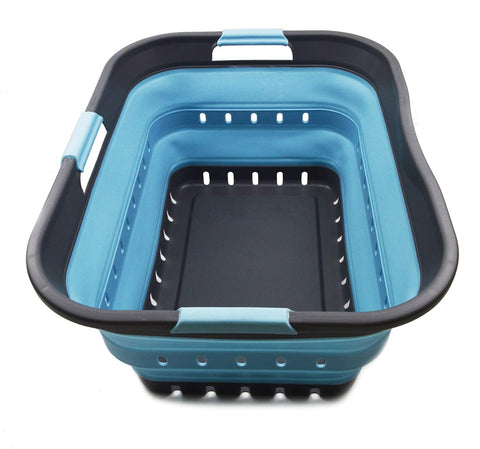 SAMMART front view of grey sea angel basket shows compact design and durable finish