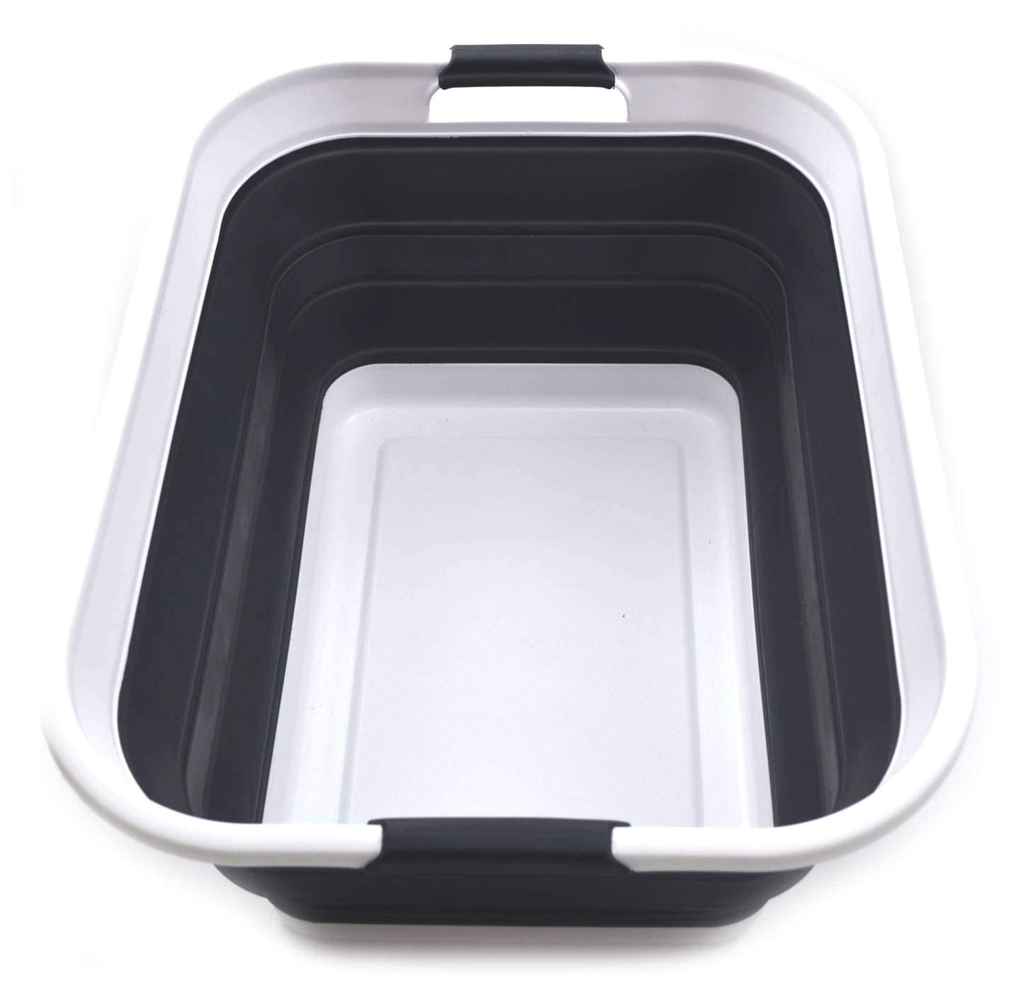 SAMMART front view of rectangular basket showing capacity and upright walls benefit