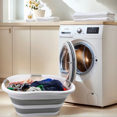 SAMMART in use with laundry inside to demonstrate capacity and stability