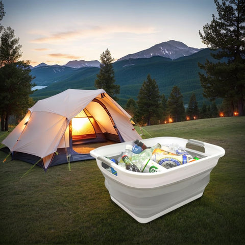 SAMMART in use as washing tub handling laundry conveniently
