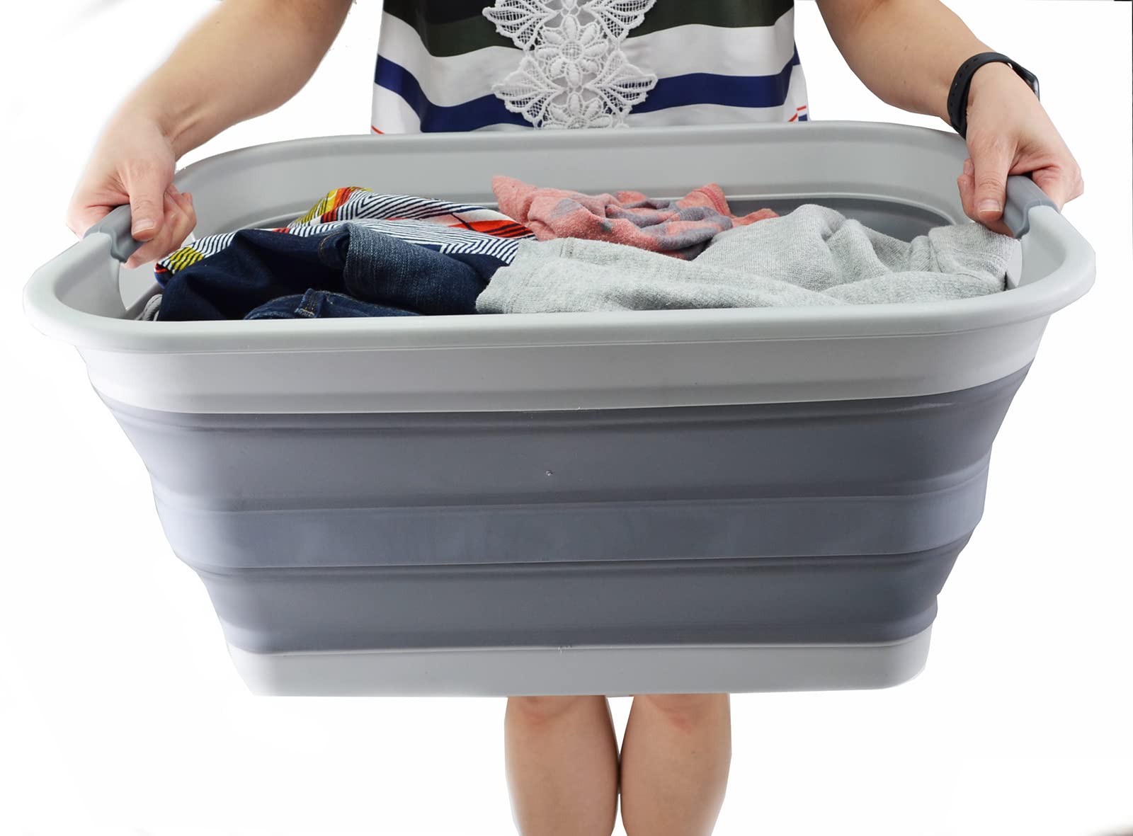 SAMMART stored in a car trunk showing travel-ready space saving