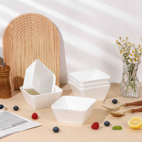 Samsle bowls on a dining table lifestyle shot showing elegant presentation for guests