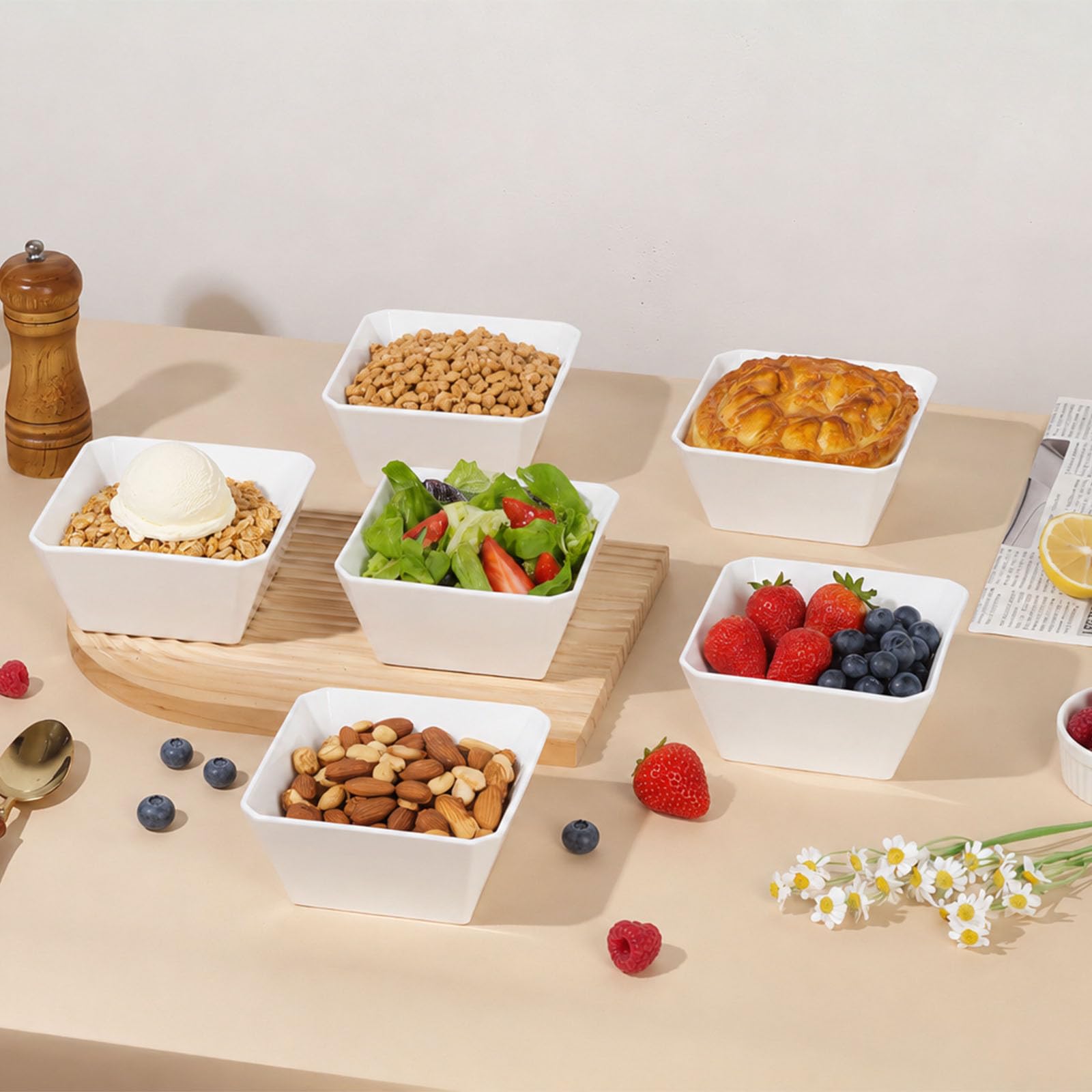 Samsle nested bowls demonstrating stackable design and space-saving kitchen storage