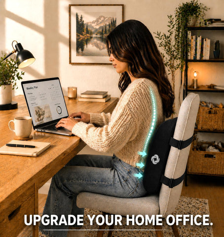 Samsonite on home office chair in lifestyle scene for everyday comfort