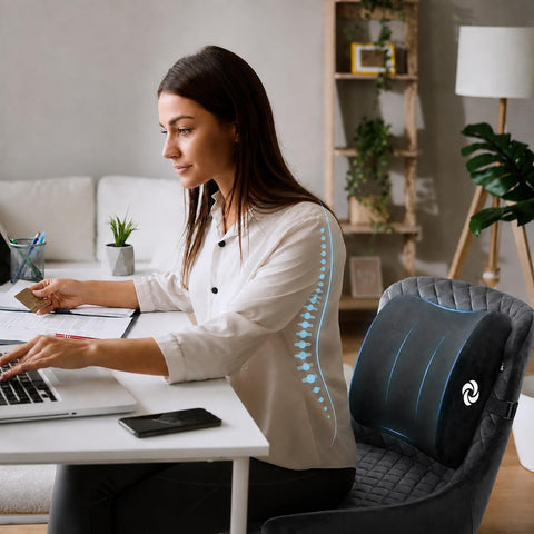Samsonite lumbar pillow plush close-up highlighting soft texture and comfort