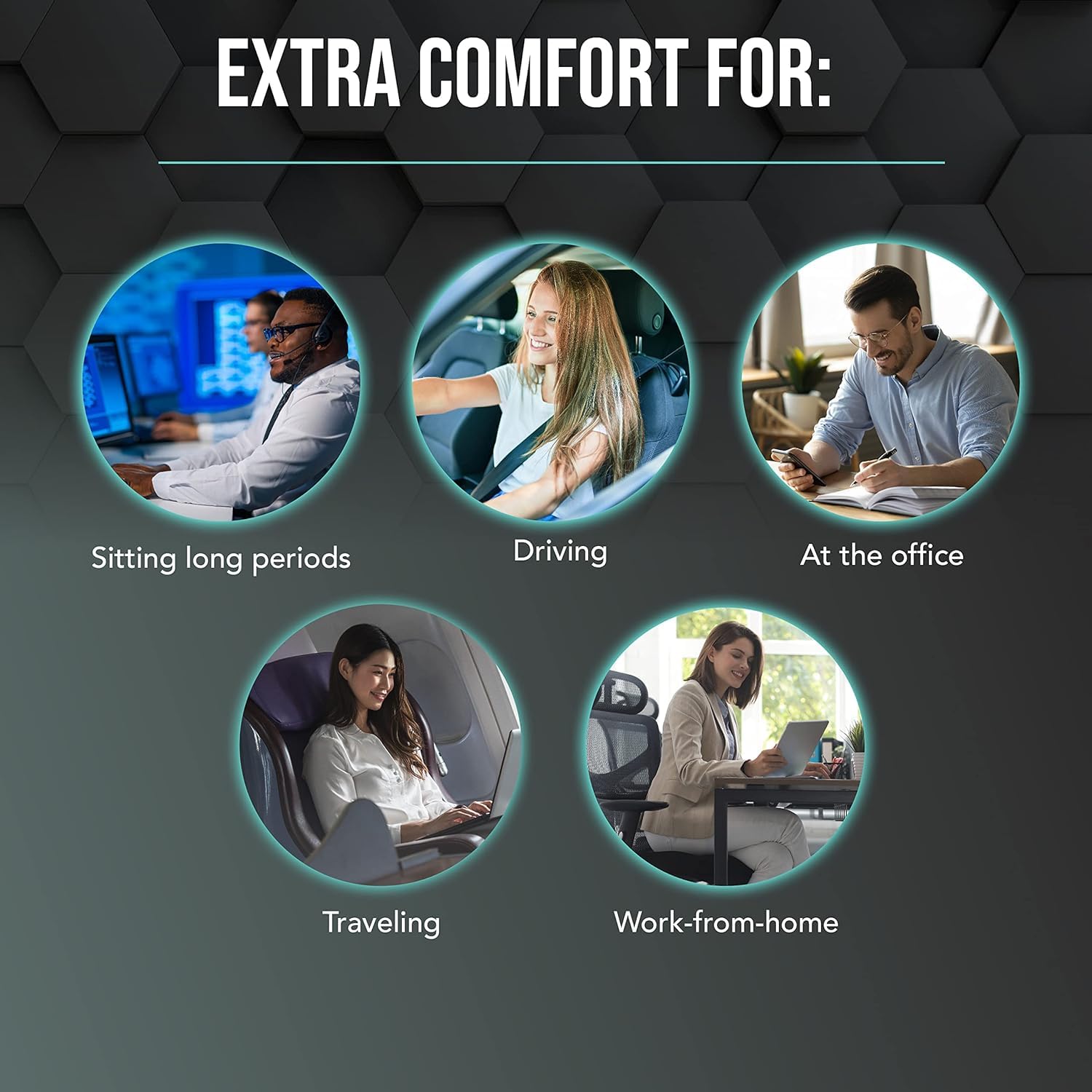 Samsonite lumbar pillow packed in backpack showing portability for travel convenience
