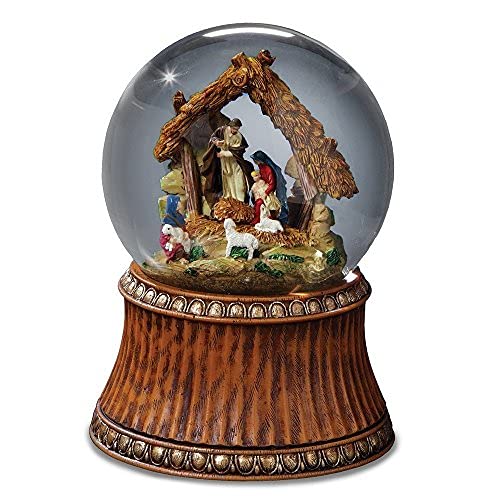 San Francisco Music Box styled room setting showing globe’s scale and seasonal ambiance