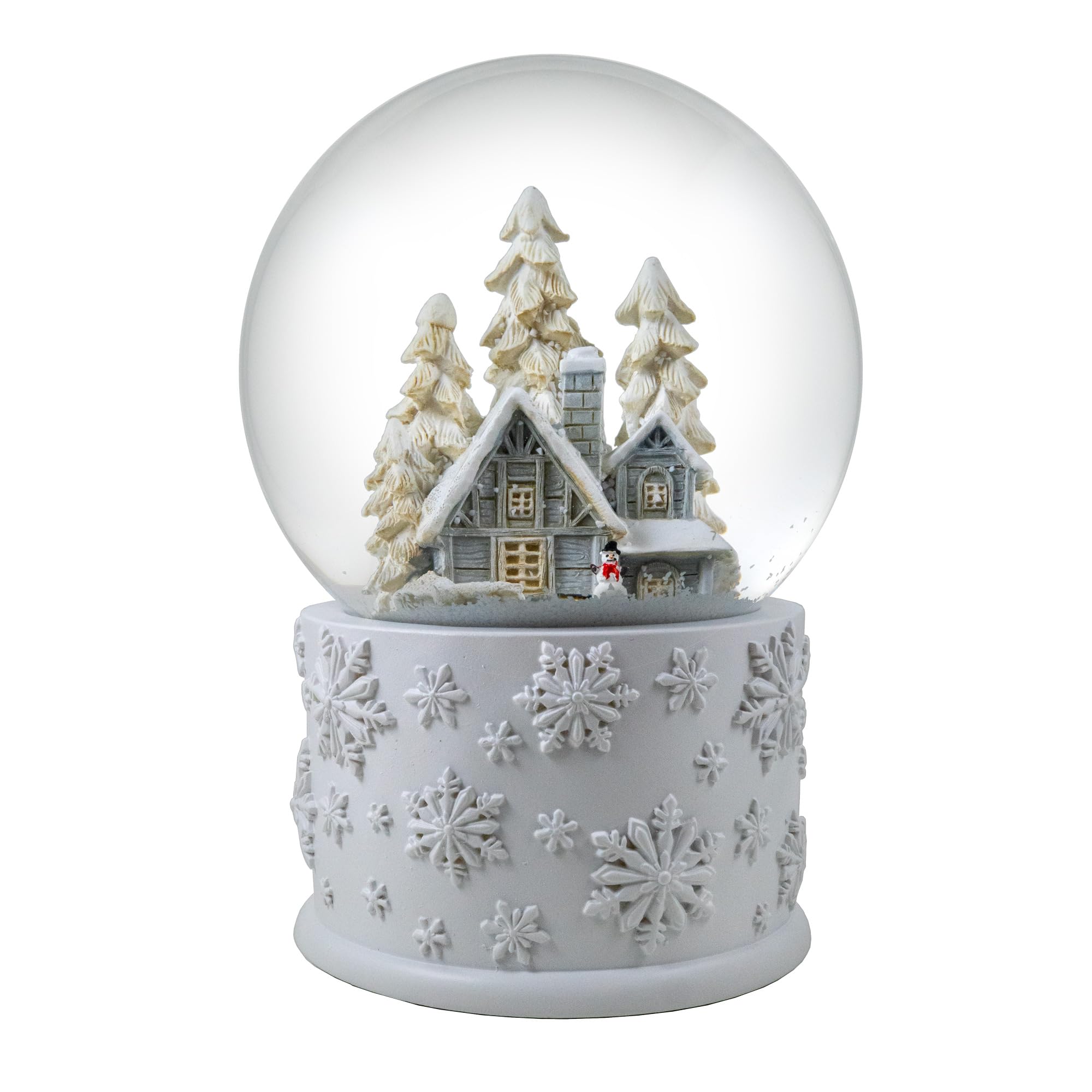 San Francisco Music Box Company close-up of hand-painted village interior highlighting craftsmanship and charm
