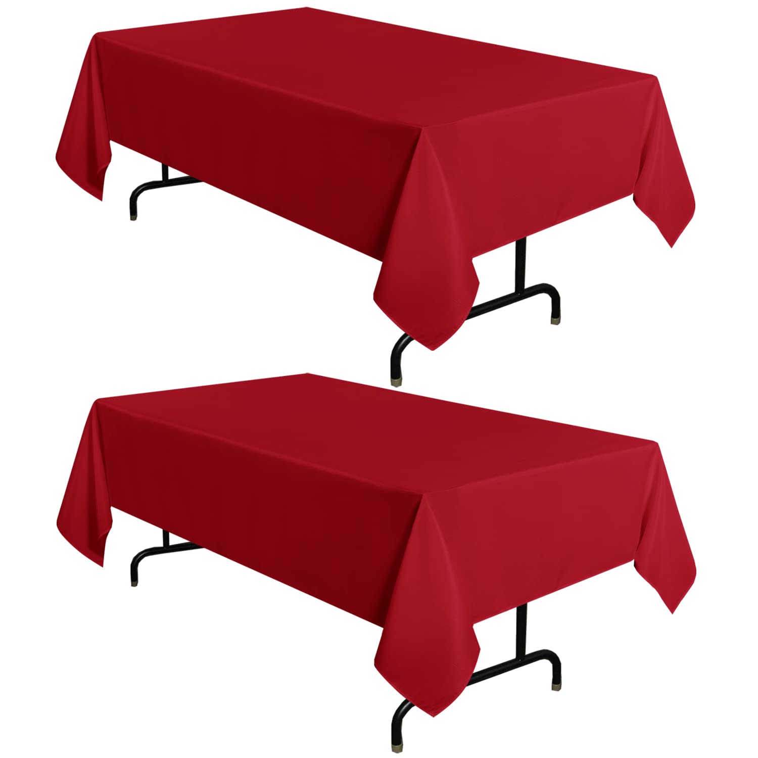sancua front packaging showing two red tablecloths and protective wrapping