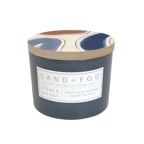 Sand + Fog front packaging showing jar and lid, attractive decor and gifting appeal