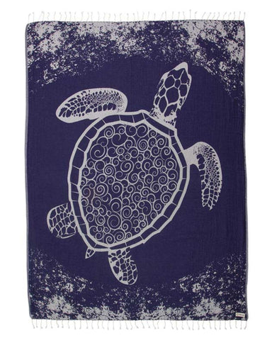 Sand Cloud front view showing navy crush turtle print and large size benefit