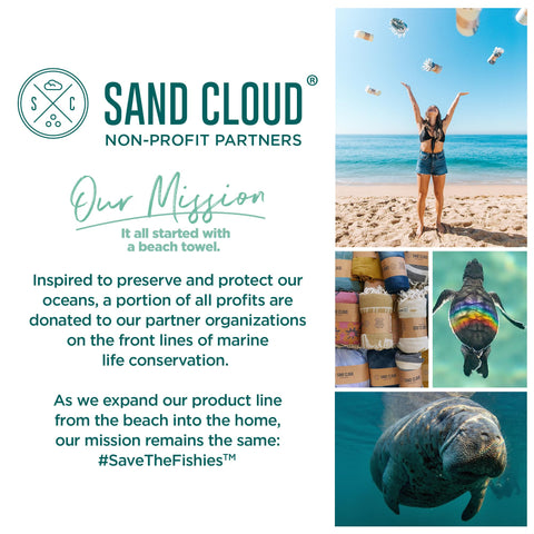 Sand Cloud used as picnic blanket in lifestyle scene showing versatile use benefit