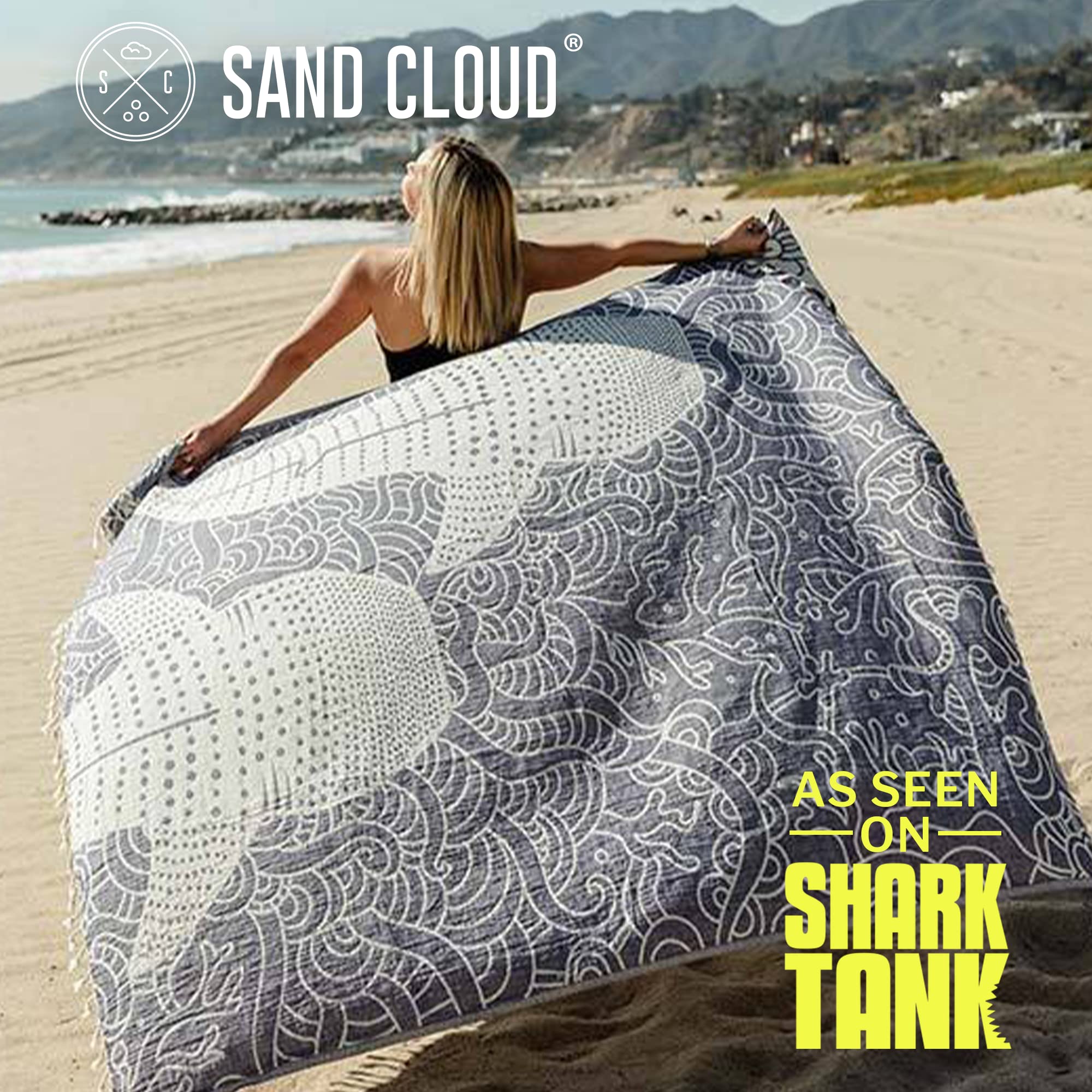 Sand Cloud close-up of organic Turkish cotton texture offering fast-dry softness