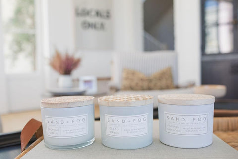 Sand + Fog gift-ready packaging setup perfect for giving and presentation