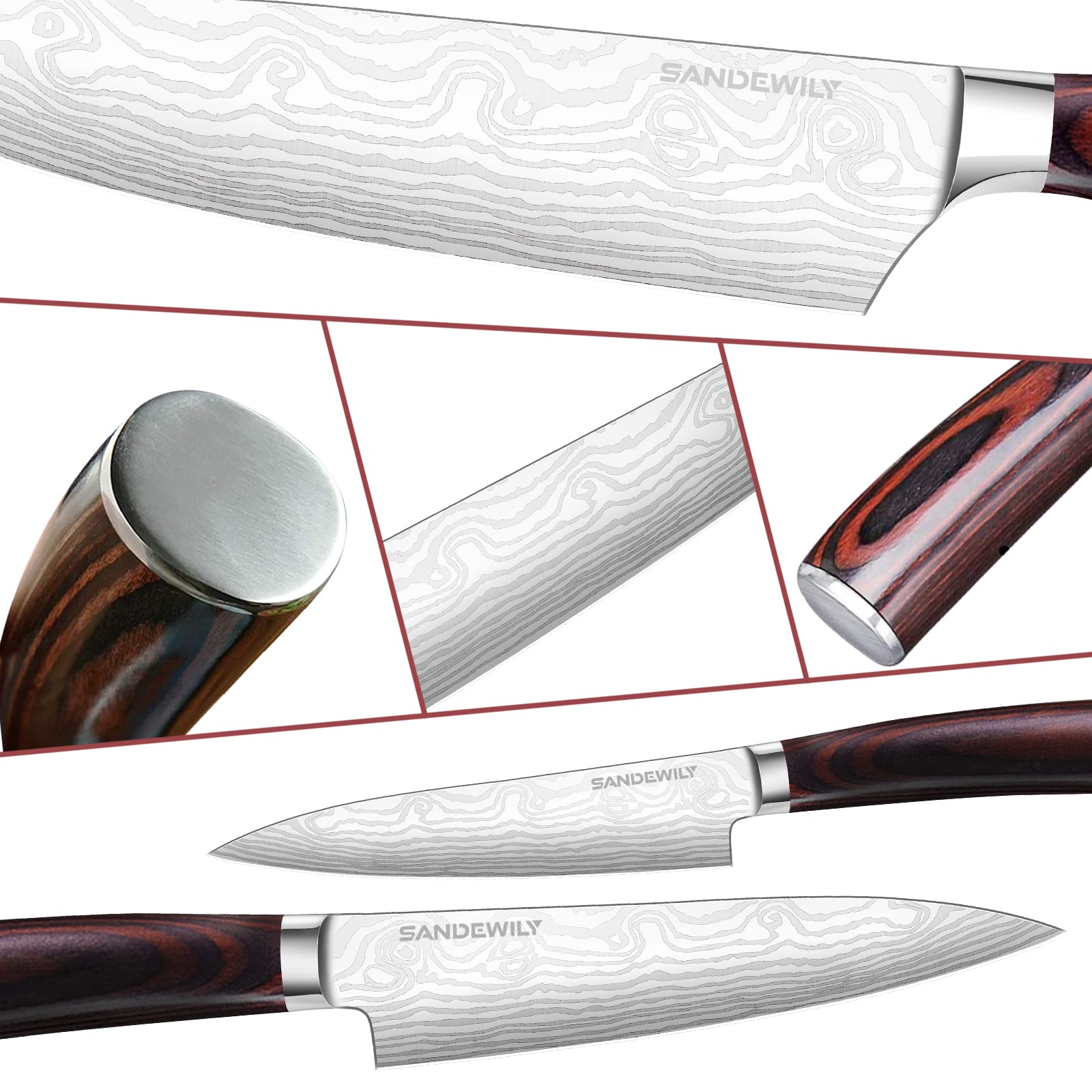 SANDEWILY sheath and blade image showing edge protection for safe storage