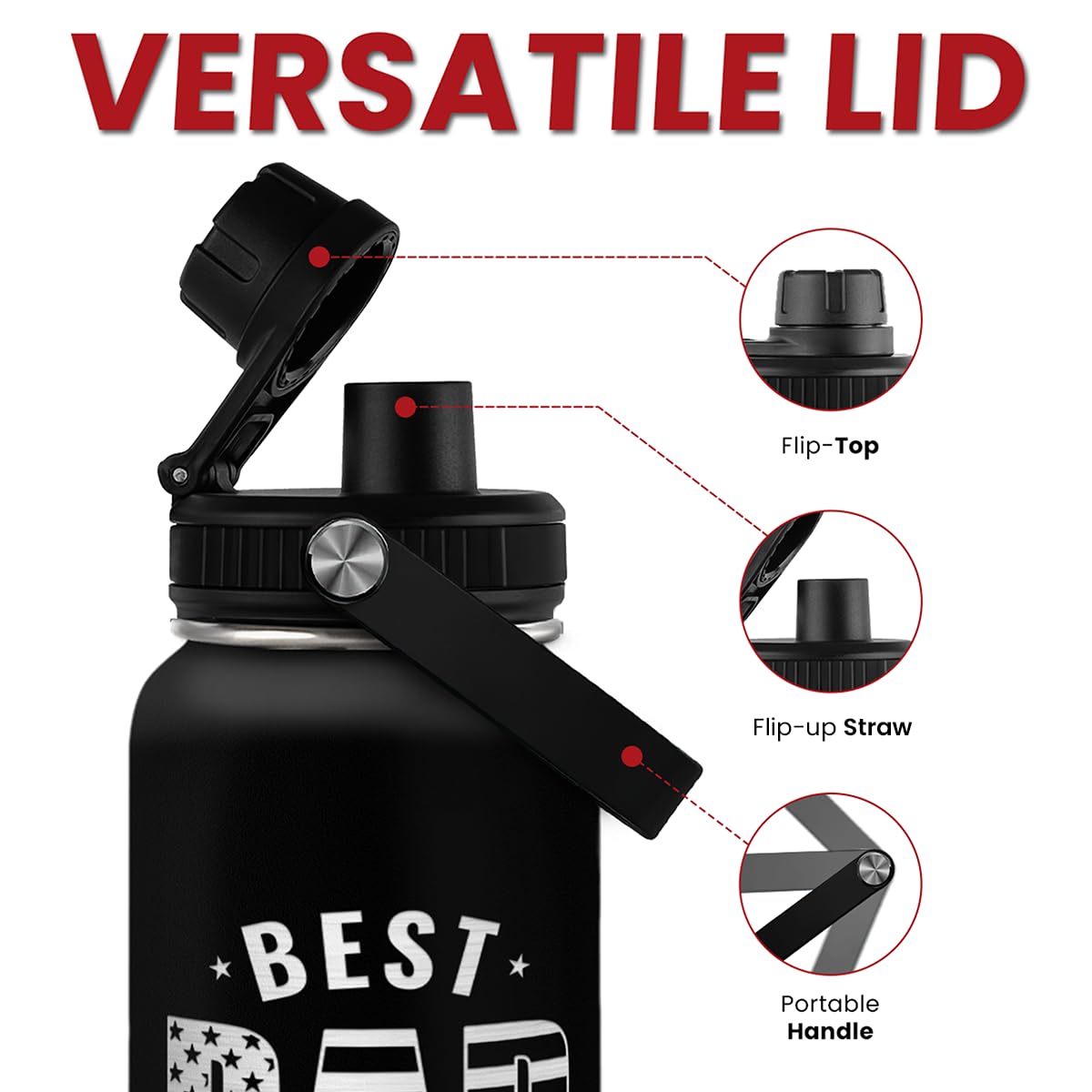 SANDJEST held in hand to show 32oz scale and ergonomic grip