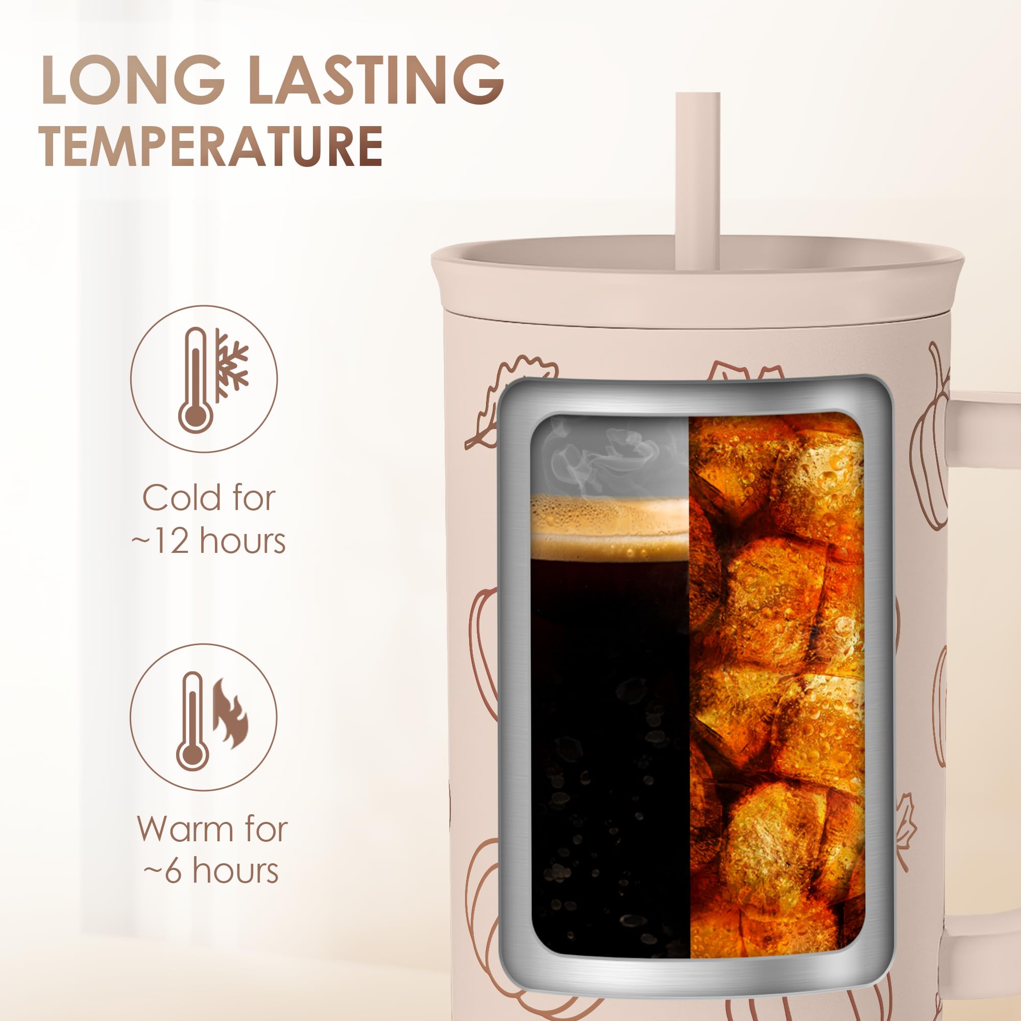 SANDJEST tumbler outdoors in hand illustrating travel convenience and insulation