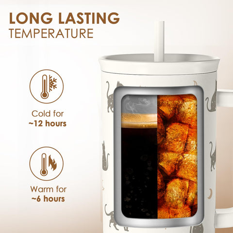 SANDJEST tumbler in hand showing scale and large-capacity convenience benefit