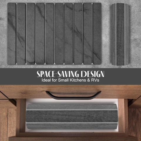 Sangukiro large mat under dishes demonstrating non-slip stability