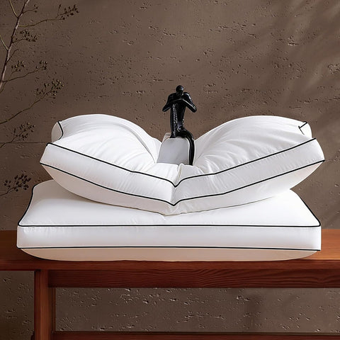 Sanivosily king pillows front view showing plush hotel-style comfort