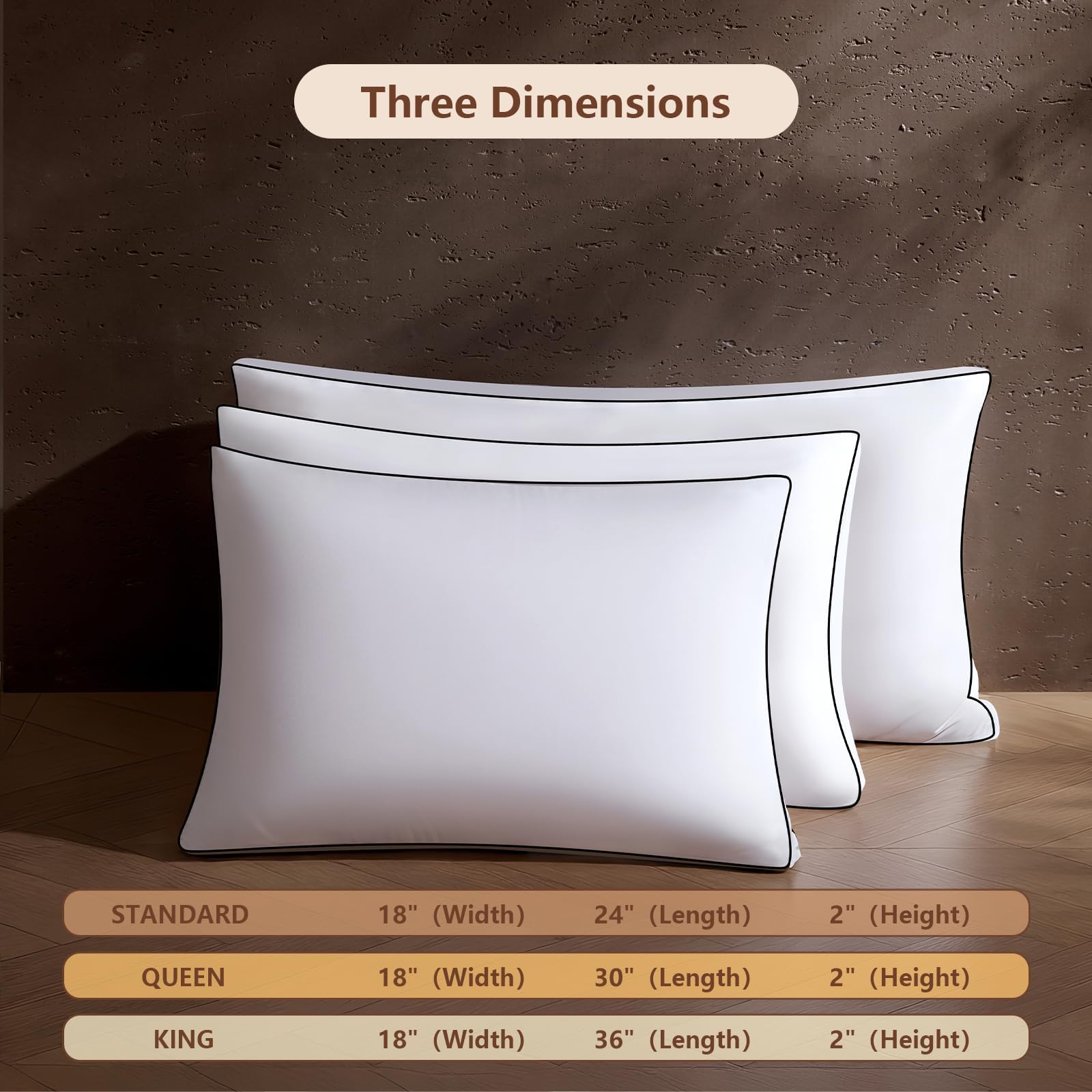 Sanivosily pillow opened to show three-chamber fill for balanced support